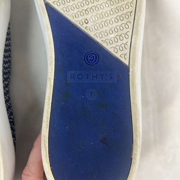 Rothy's Maritime Gradient Sneakers Womens 7 Navy Blue Slip On Comfort - Picture 9 of 14
